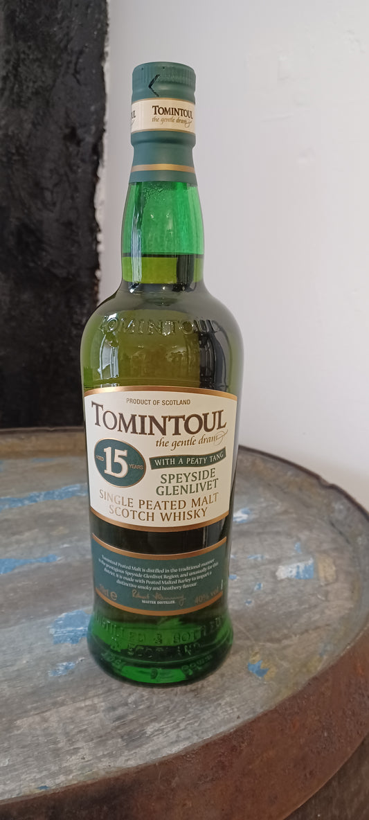 Tomintoul 15yr with a Peaty Tang