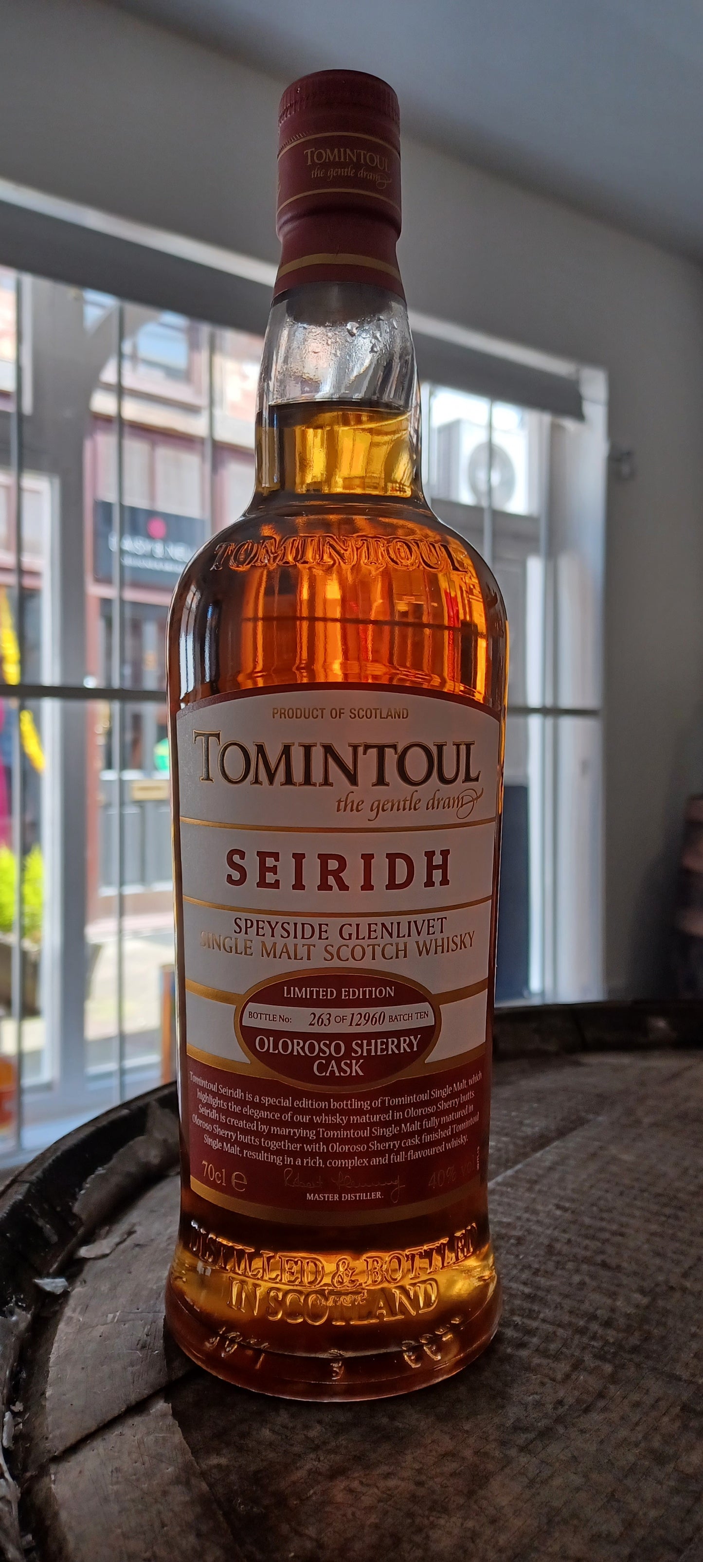 Tomintoul Seiridh Limited edition Oloroso Sherry Cask