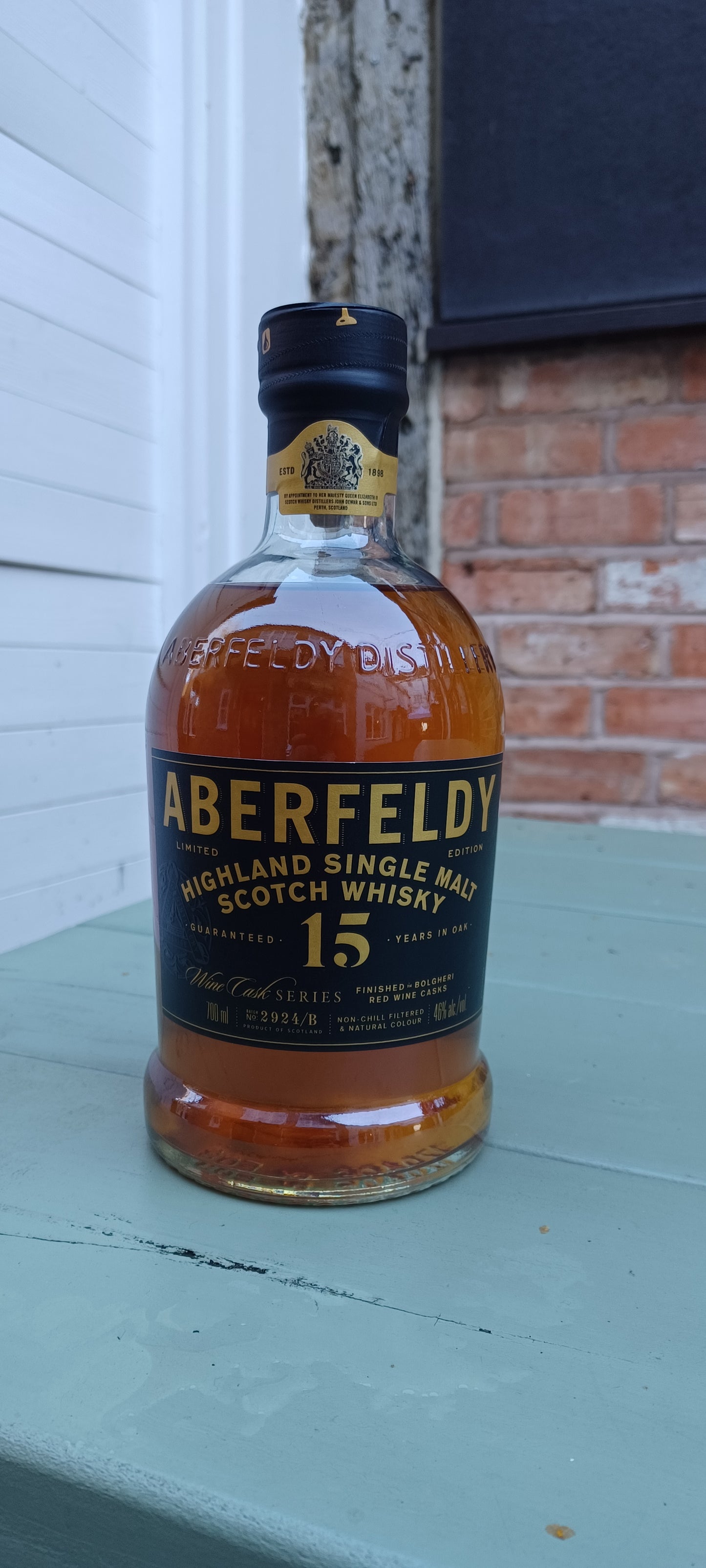 Aberfeldy 15yr. Wine Cask Series, Bolgheri Red Wine Cask. 46% abv