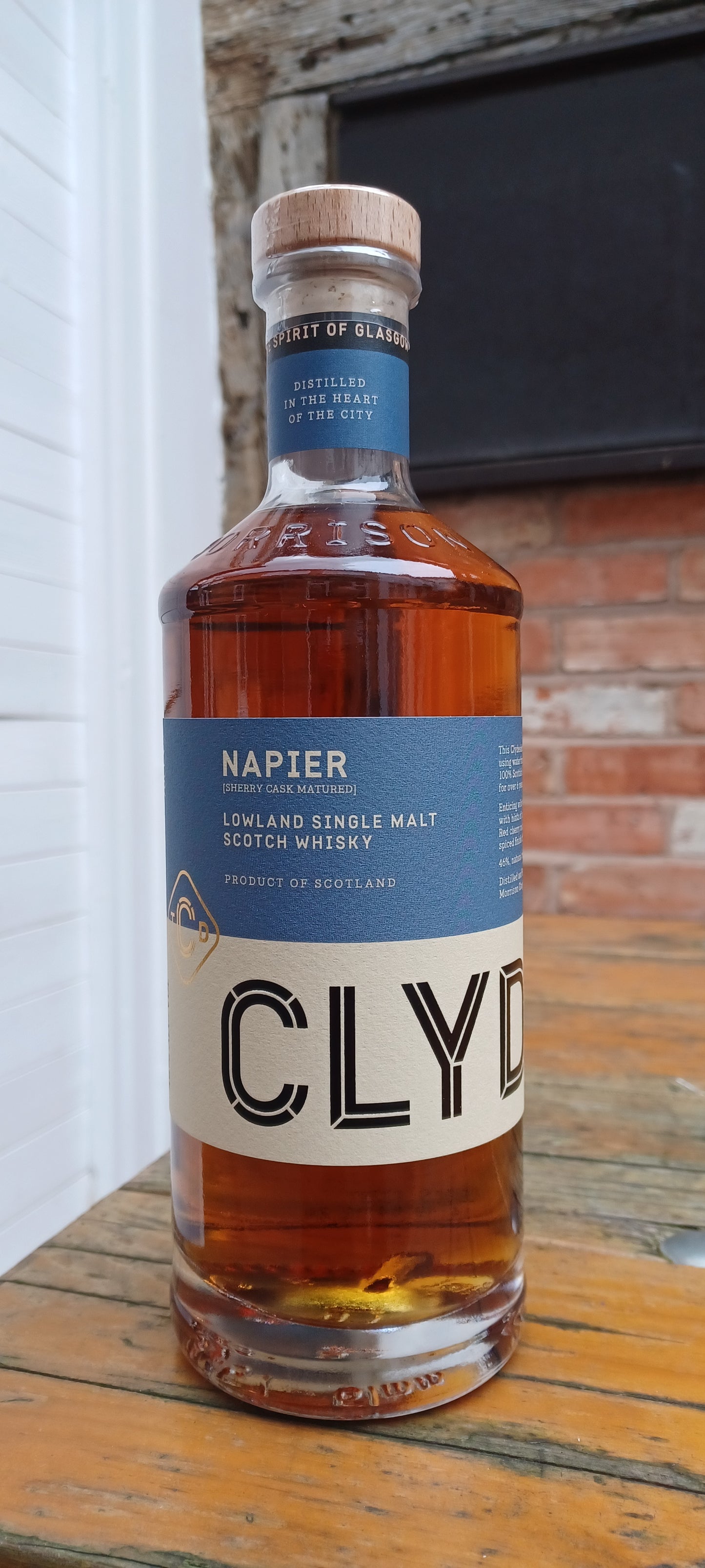 Clydeside Lowland Single Malt. Napier 46% abv
