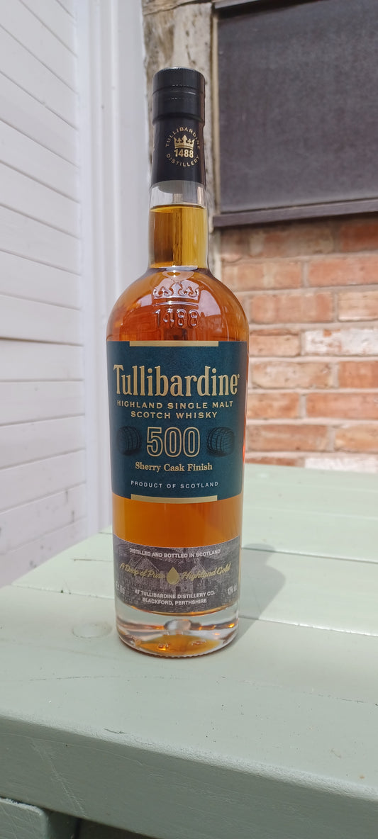 Tullibardine 500. Sherry Cask finish. 43% abv.