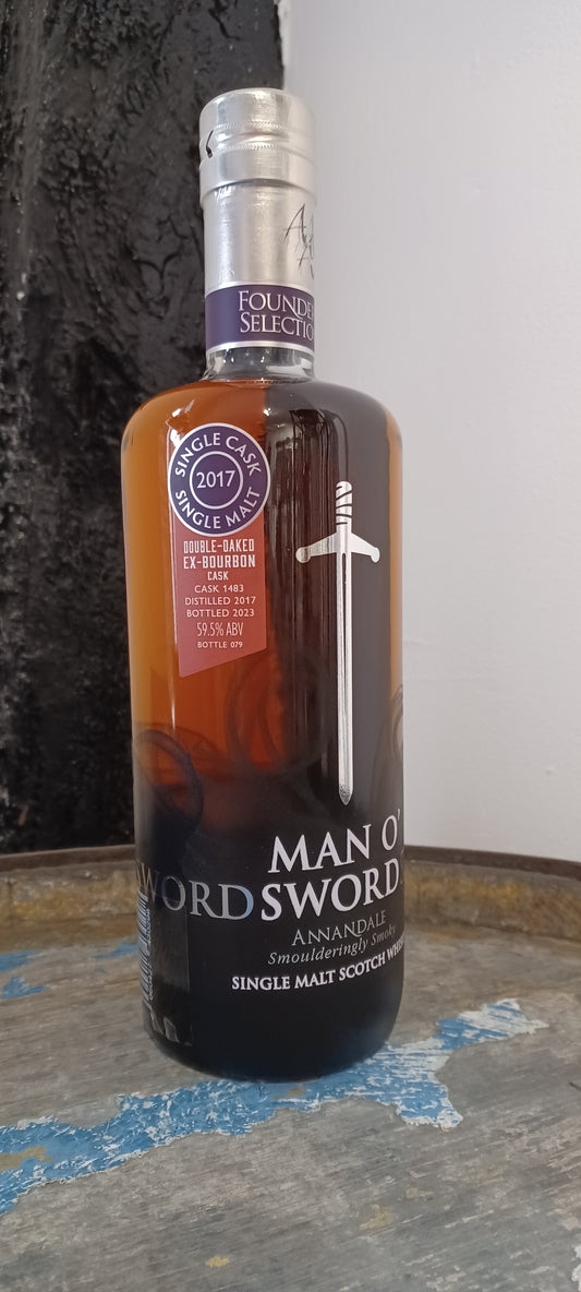 Annandale Man O Sword Single Cask Double Oaked Bourbon