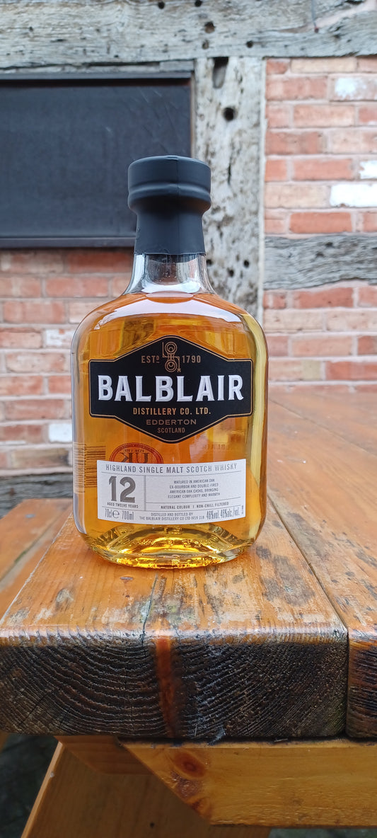 Balblair Highland Single Malt Scotch Whisky 12yr