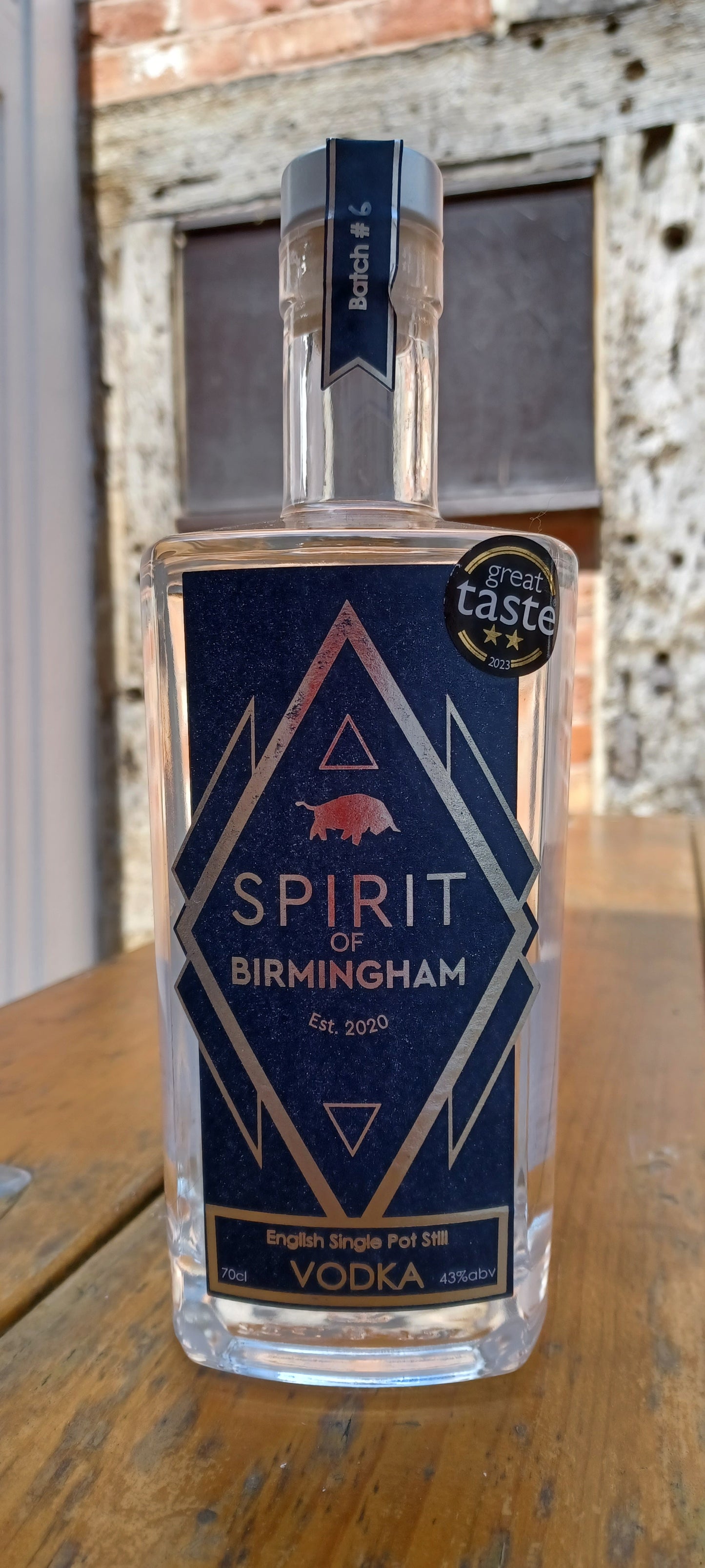 Spirit of Birmingham English Single Pot Still Vodka 43%abv