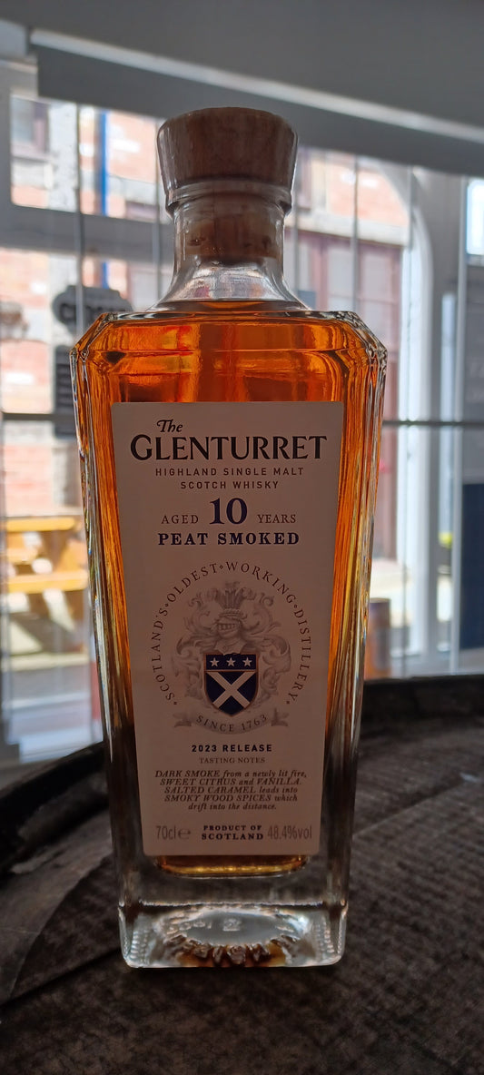 Glenturret 2023 release 10yr old. Peat Smoke