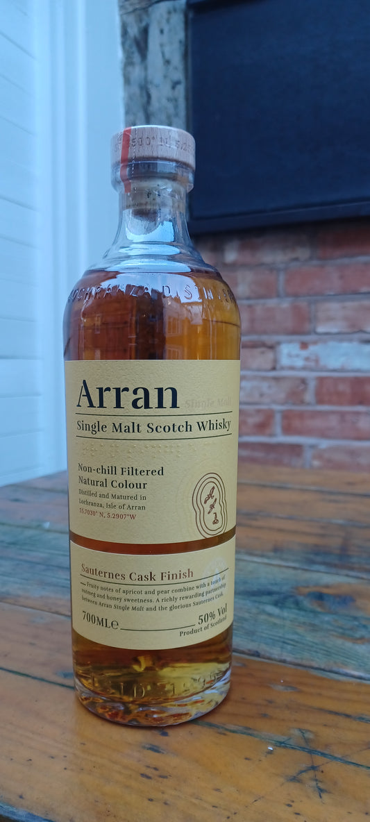 Arran Sauternes Cask Finish. 50% abv