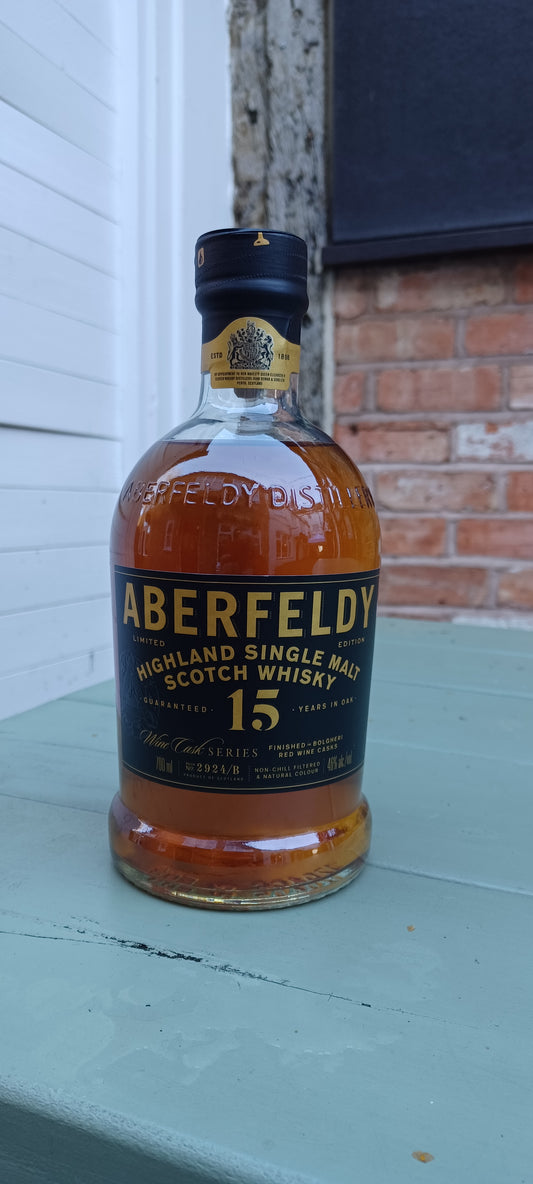 Aberfeldy 15yr. Wine Cask Series, Bolgheri Red Wine Cask. 46% abv