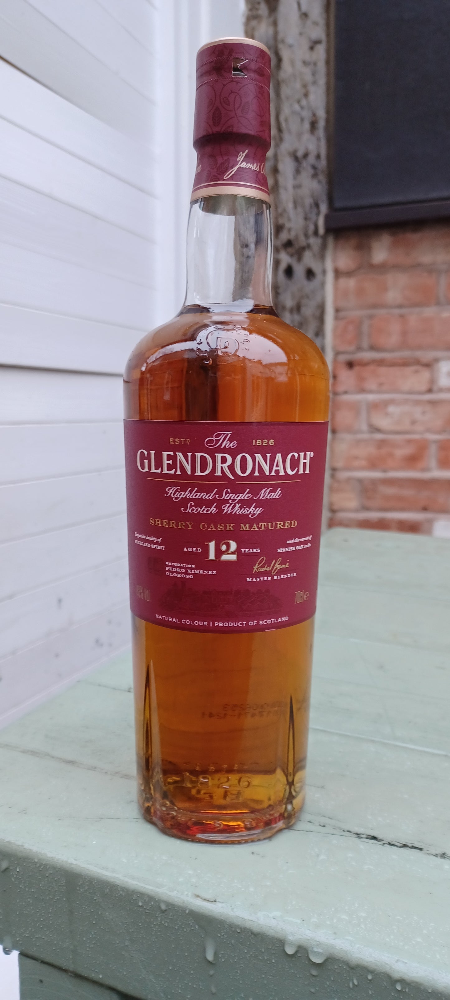 Glendronach 12 year old Highland Single malt. Sherry cask Matured.