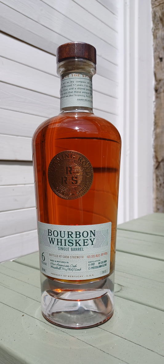 Roaming Roads 6 Year Old Kentucky Bourbon 70cl Whiskey. 61.5% abv