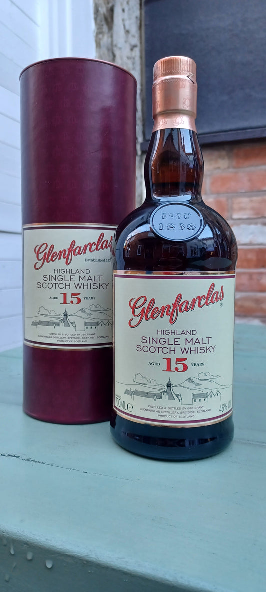 Glenfarclas 15 yr Single malt. 700ml 46% abv