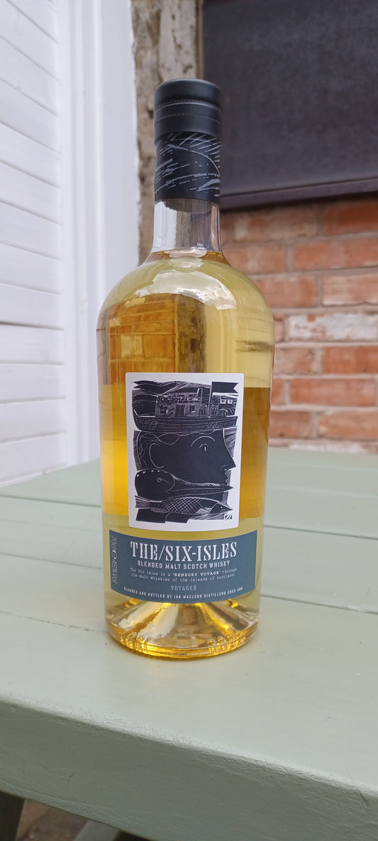 The Six Isles Blended Malt whisky. 46% abv