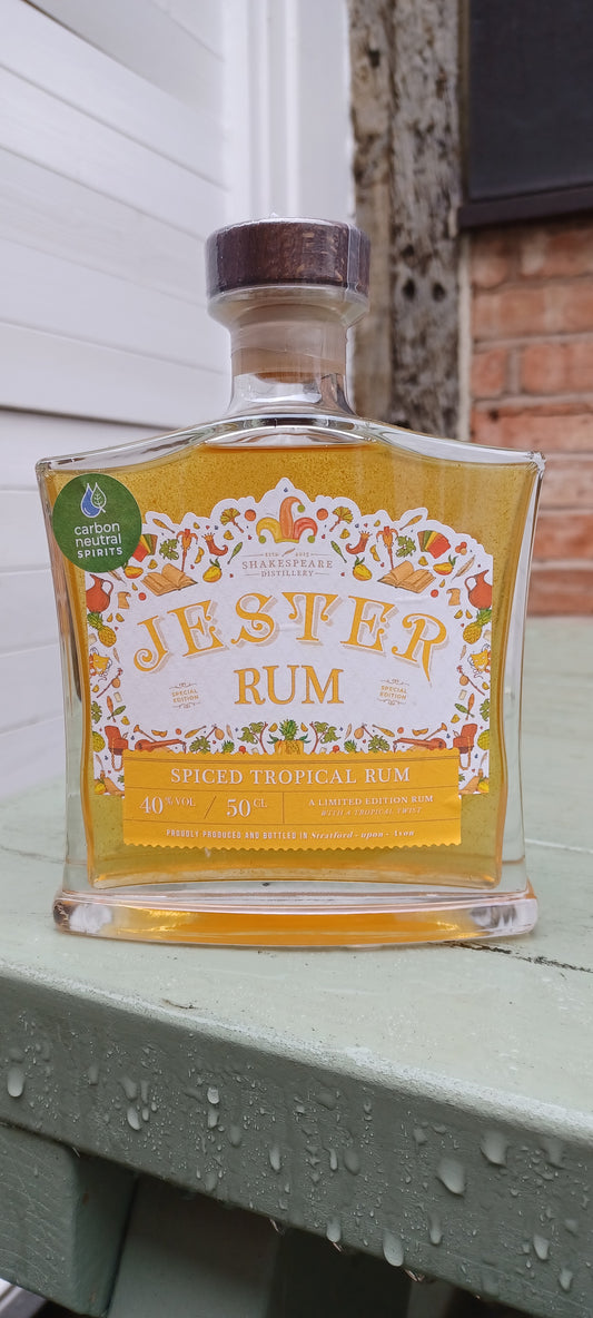 Shakespeare Jester Spiced Tropical Rum. 50cl 40% abv