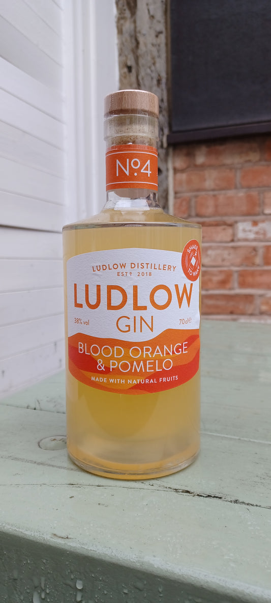 Ludlow Distillery Blood Orange and Pomelo Gin. 70cl 38% abv