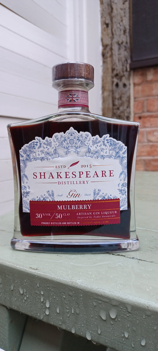 Shakespeare Distillery Mulberry Gin Liqueur. 30% abv