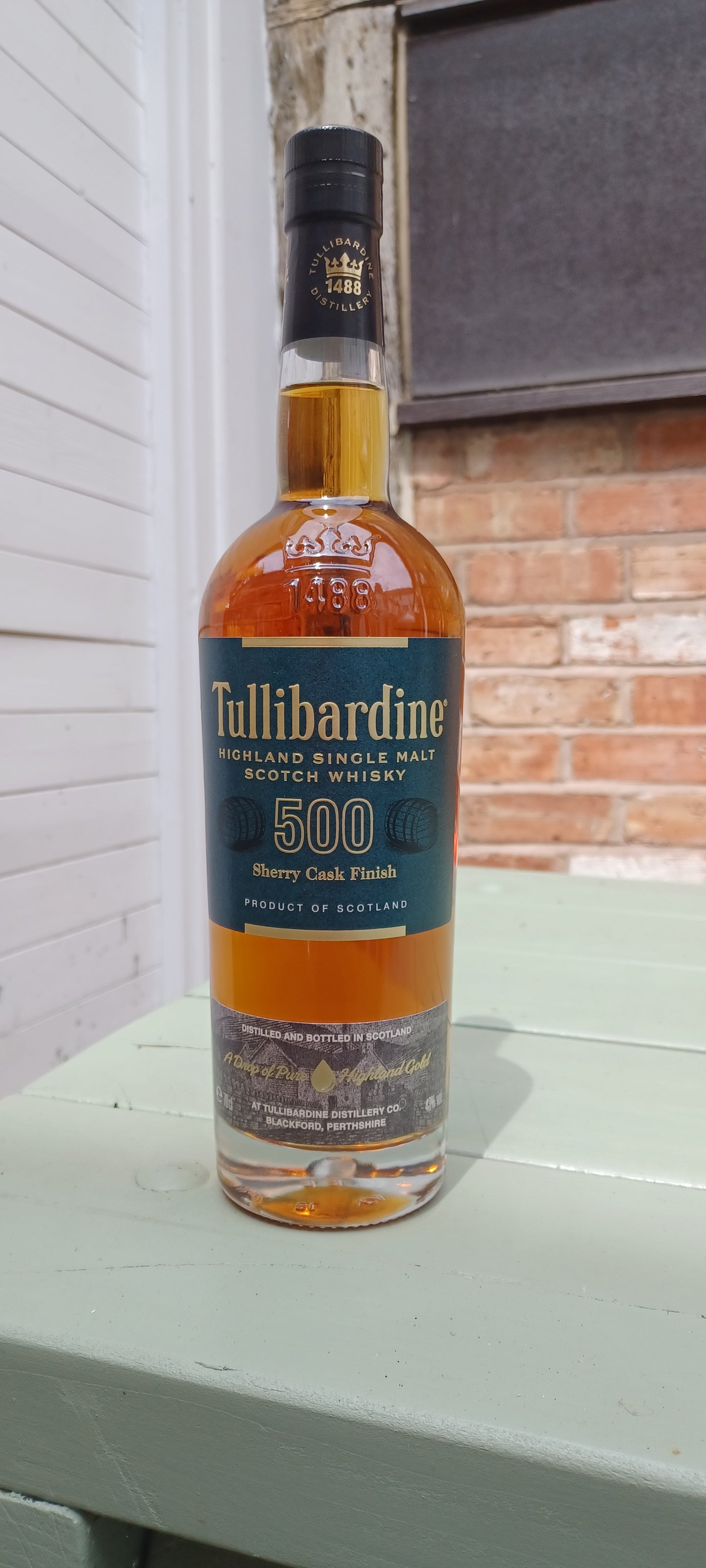 Tullibardine 500. Sherry Cask finish. 43% abv.