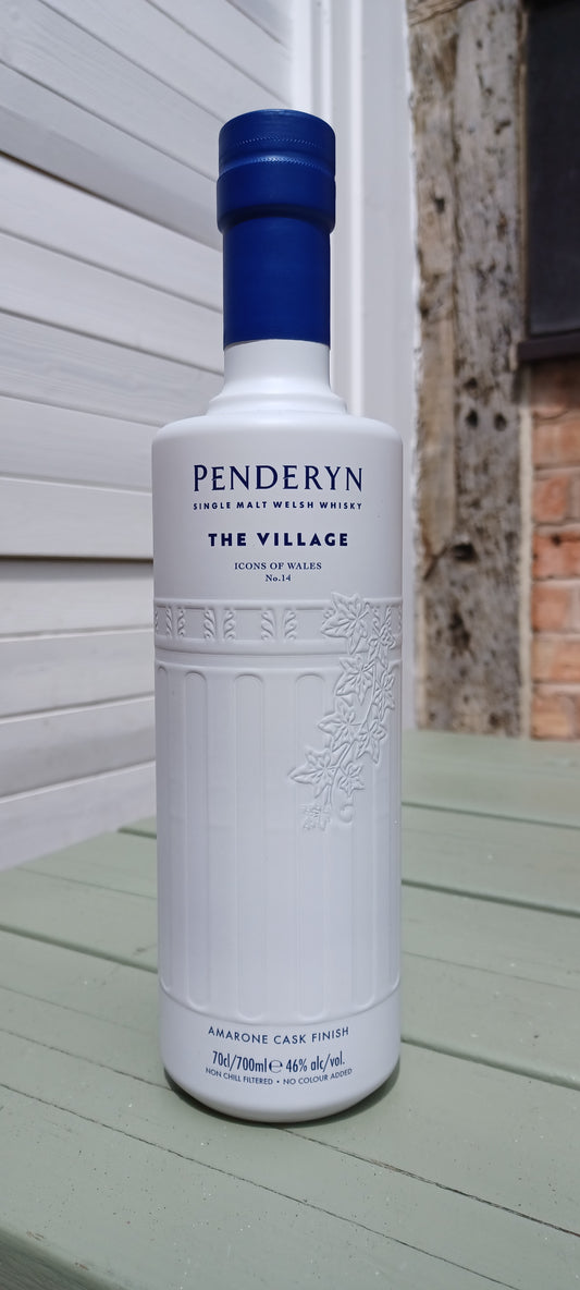 Penderyn. Icons of Wales. The Village, single malt whisky. 700ml. 46% abv