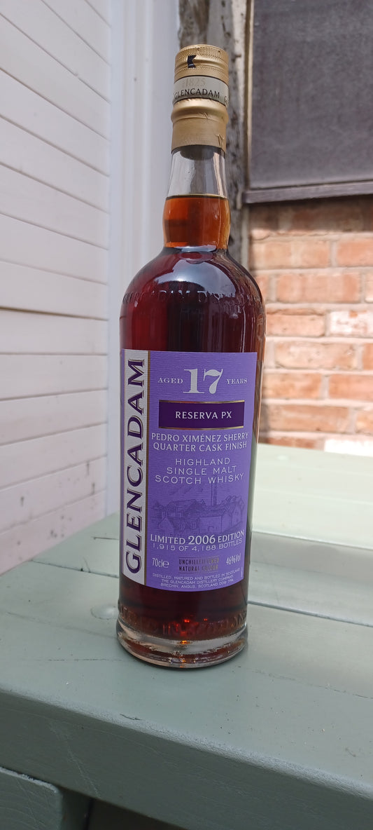 Glencadam Reserva PX. 17yr. 46% abv