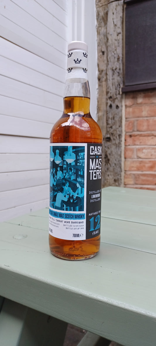 Brave New Spirits Cask Masters 12yr Linkwood Tannat wine barrique 50.5% abv