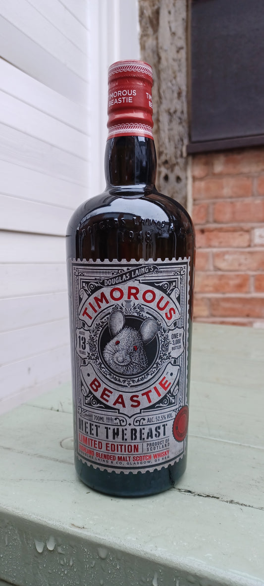 Timorous Beastie. Douglas Laing. 13yr Meet the Beast. 52.5%abv